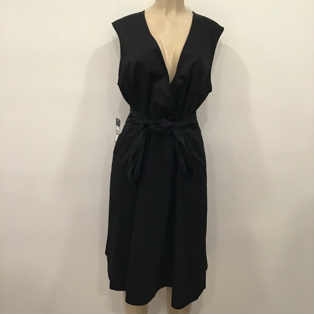Rachel Roy Dress July black Summer Wear Quiet Luxury Minimalist SZ 14 NWT $139
